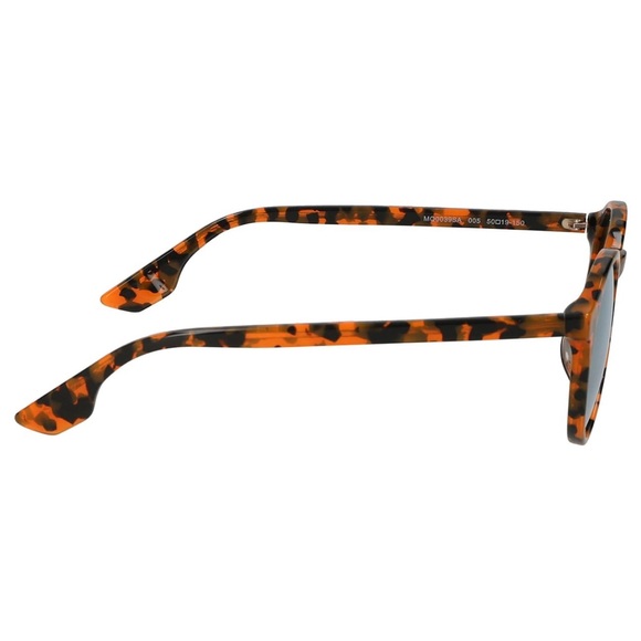 New Designer McQ Round Tortoise Shell Orange Sunglasses - Picture 3 of 4